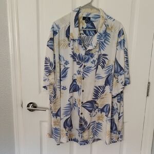 George Blue and Cream Dress Shirt